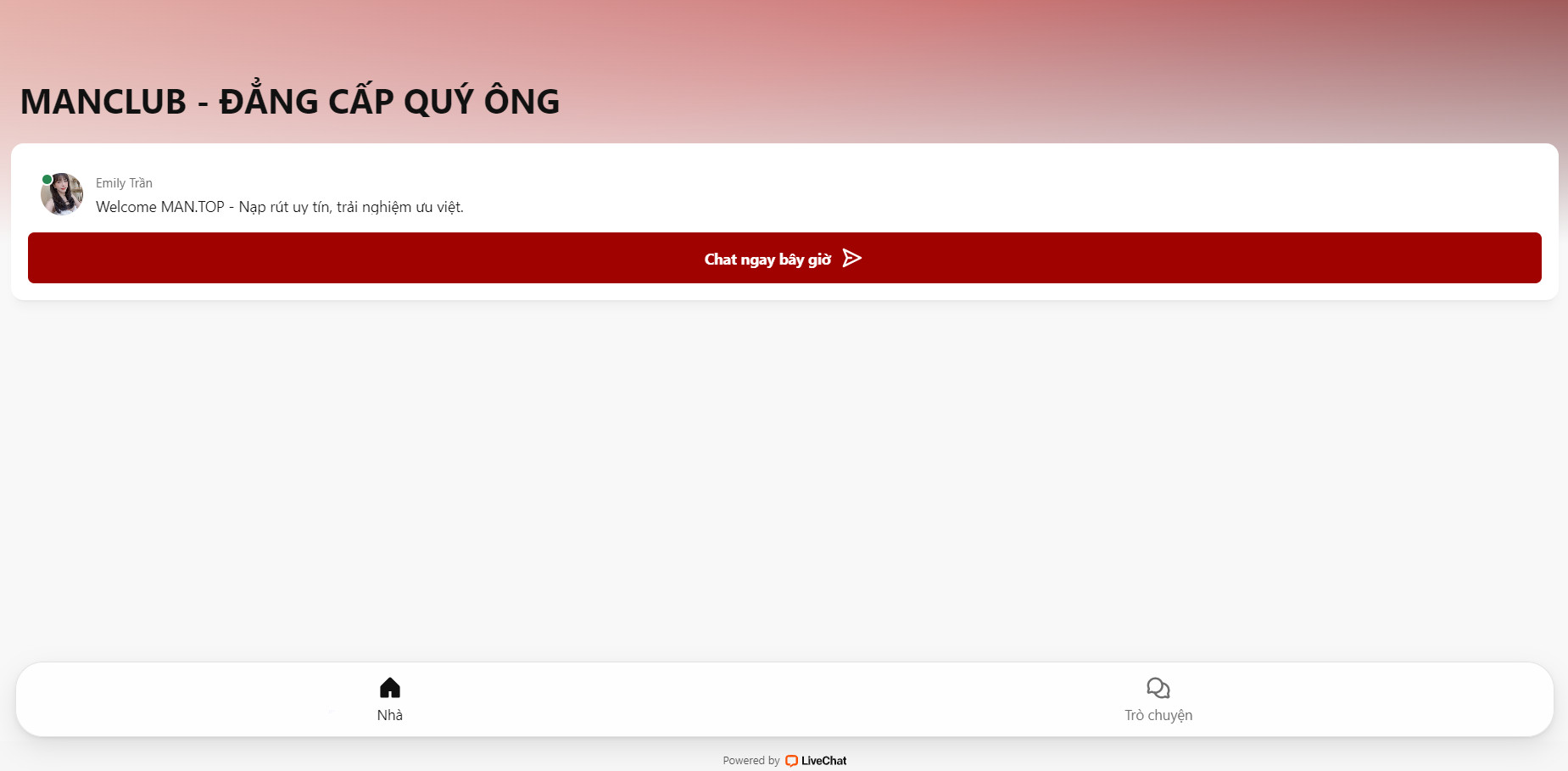 Chat với tư vấn viên